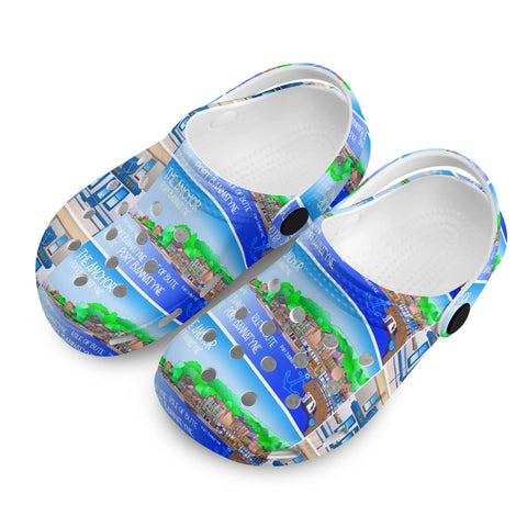 Port Bannatyne Isle of Bute Kids Soft Clogs - FREE p&p Worldwide