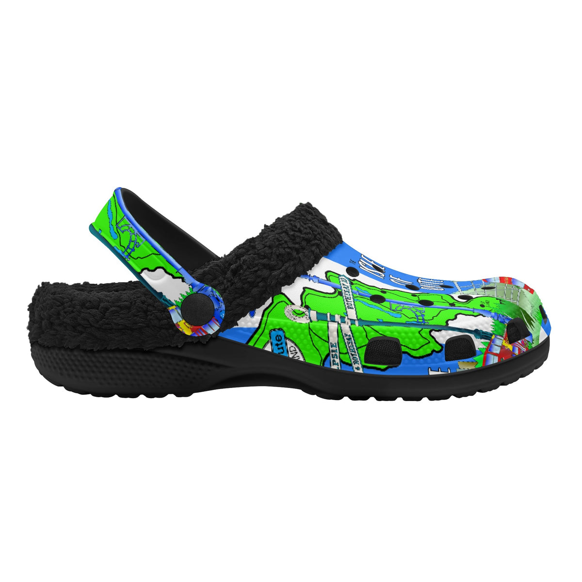 Isle of Bute Adults Fur Lined Clogs - Free p&p Worldwide