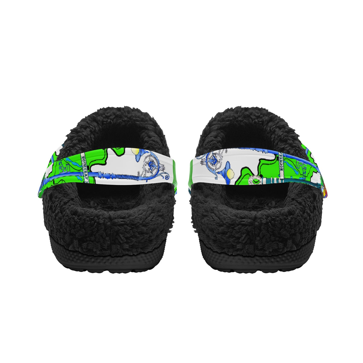 Isle of Bute Adults Fur Lined Clogs - Free p&p Worldwide