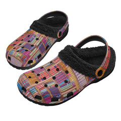 Isle of Bute Adults Fur Lined Clogs - Free p&p Worldwide