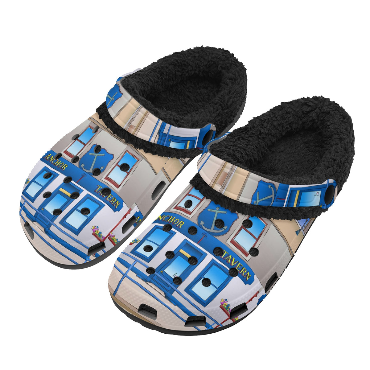 Isle of Bute Adults Fur Lined Clogs - Free p&p Worldwide