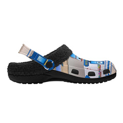 Isle of Bute Adults Fur Lined Clogs - Free p&p Worldwide