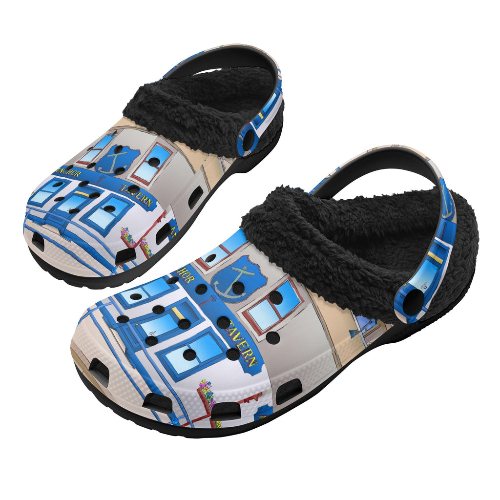 Isle of Bute Adults Fur Lined Clogs - Free p&p Worldwide
