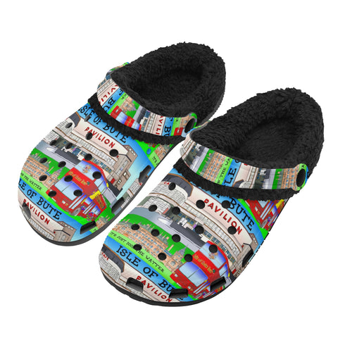 Isle of Bute Adults Fur Lined Clogs - Free p&p Worldwide