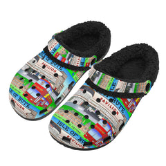 Isle of Bute Adults Fur Lined Clogs - Free p&p Worldwide