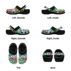 Isle of Bute Adults Fur Lined Clogs - Free p&p Worldwide
