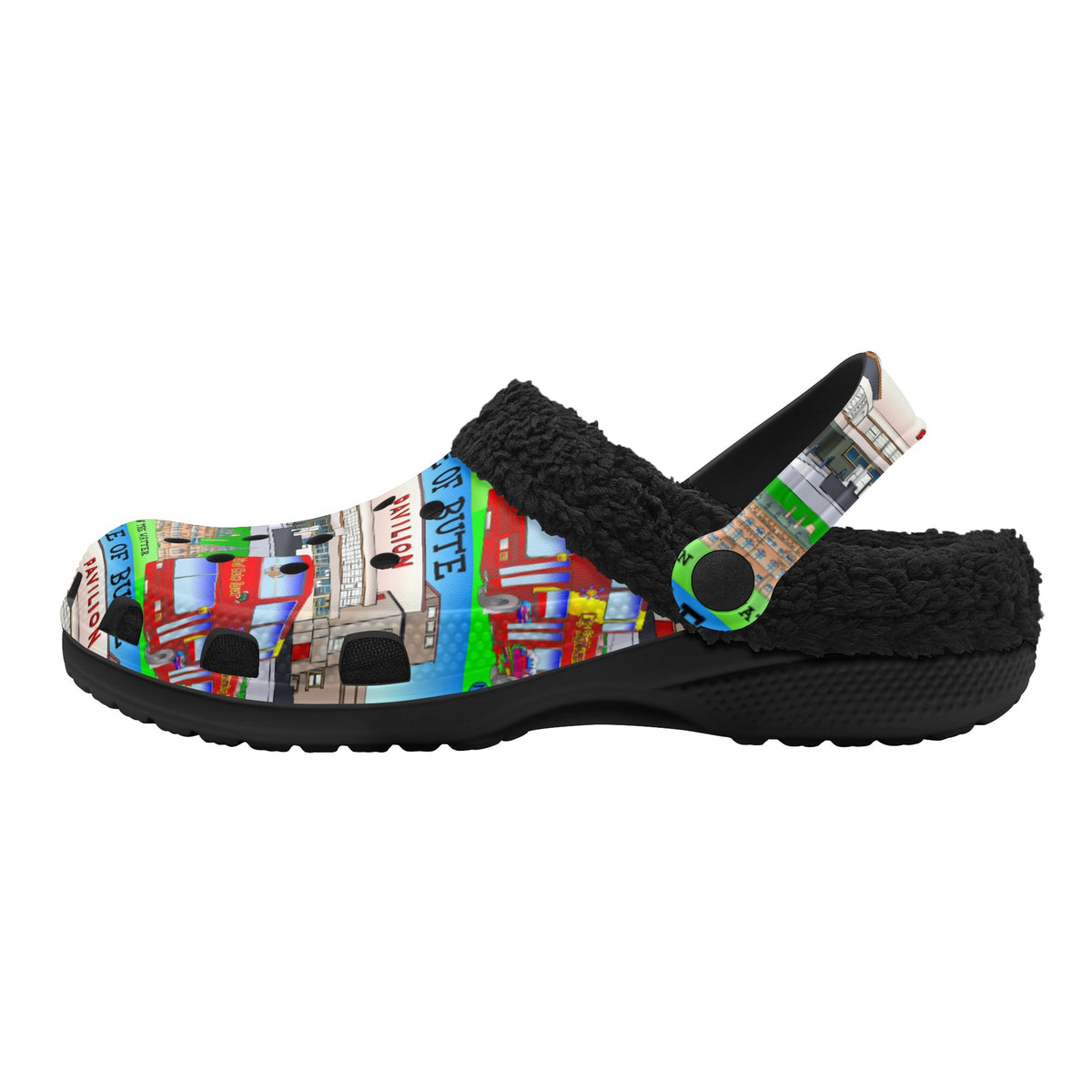 Isle of Bute Adults Fur Lined Clogs - Free p&p Worldwide
