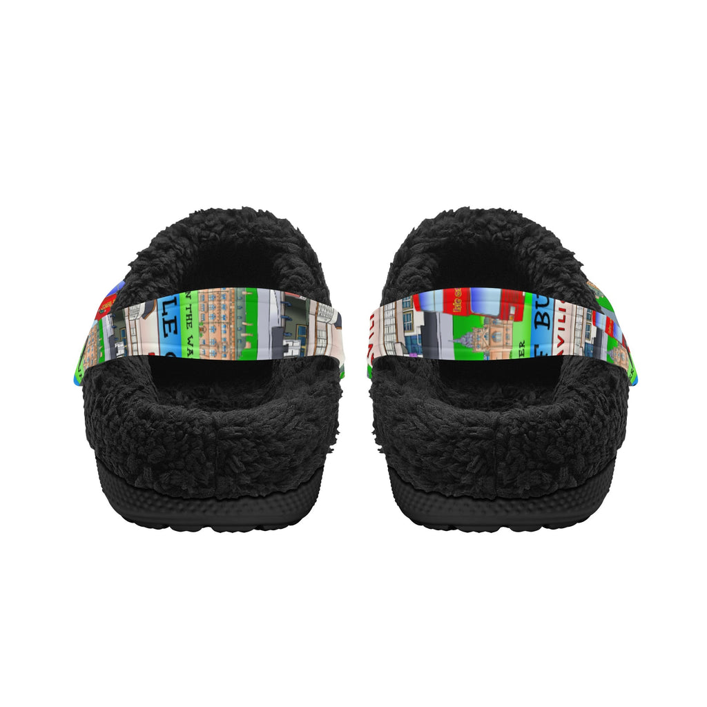 Isle of Bute Adults Fur Lined Clogs - Free p&p Worldwide
