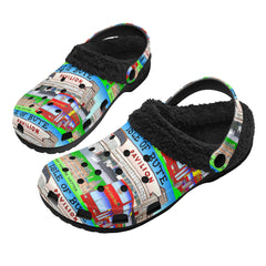 Isle of Bute Adults Fur Lined Clogs - Free p&p Worldwide