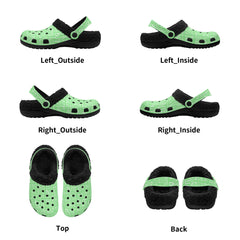 Isle of Bute Adults Fur Lined Clogs - Free p&p Worldwide