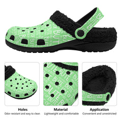Isle of Bute Adults Fur Lined Clogs - Free p&p Worldwide