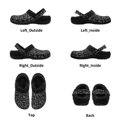 Isle of Bute Adults Fur Lined Clogs - Free p&p Worldwide