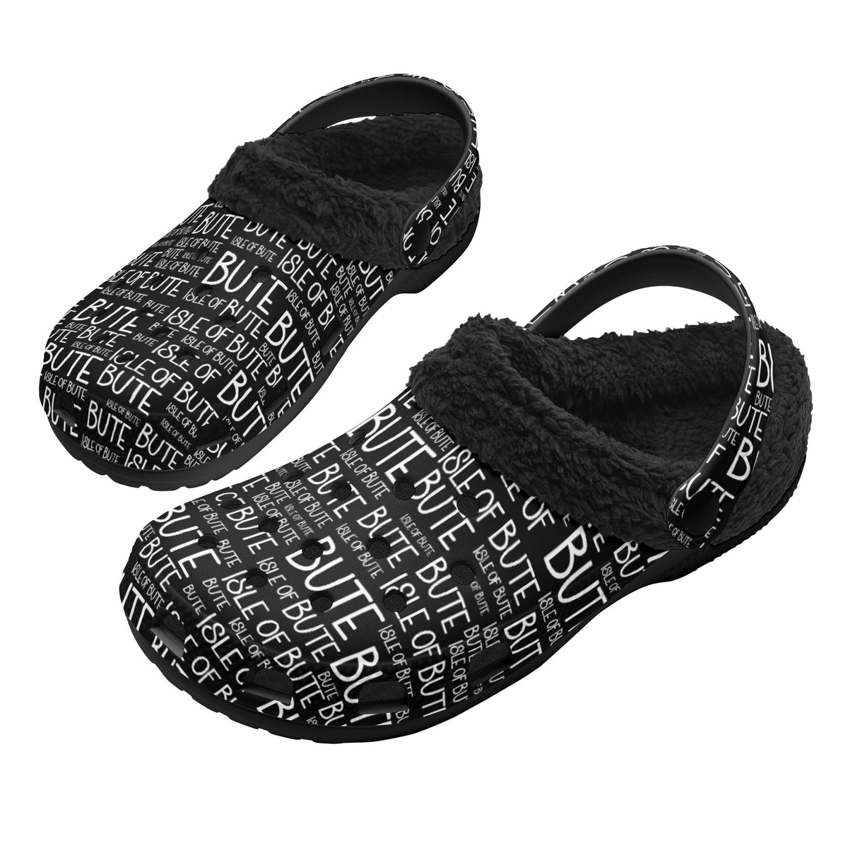 Isle of Bute Adults Fur Lined Clogs - Free p&p Worldwide