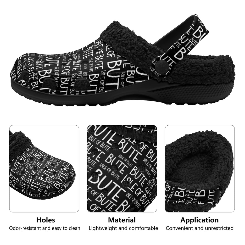 Isle of Bute Adults Fur Lined Clogs - Free p&p Worldwide
