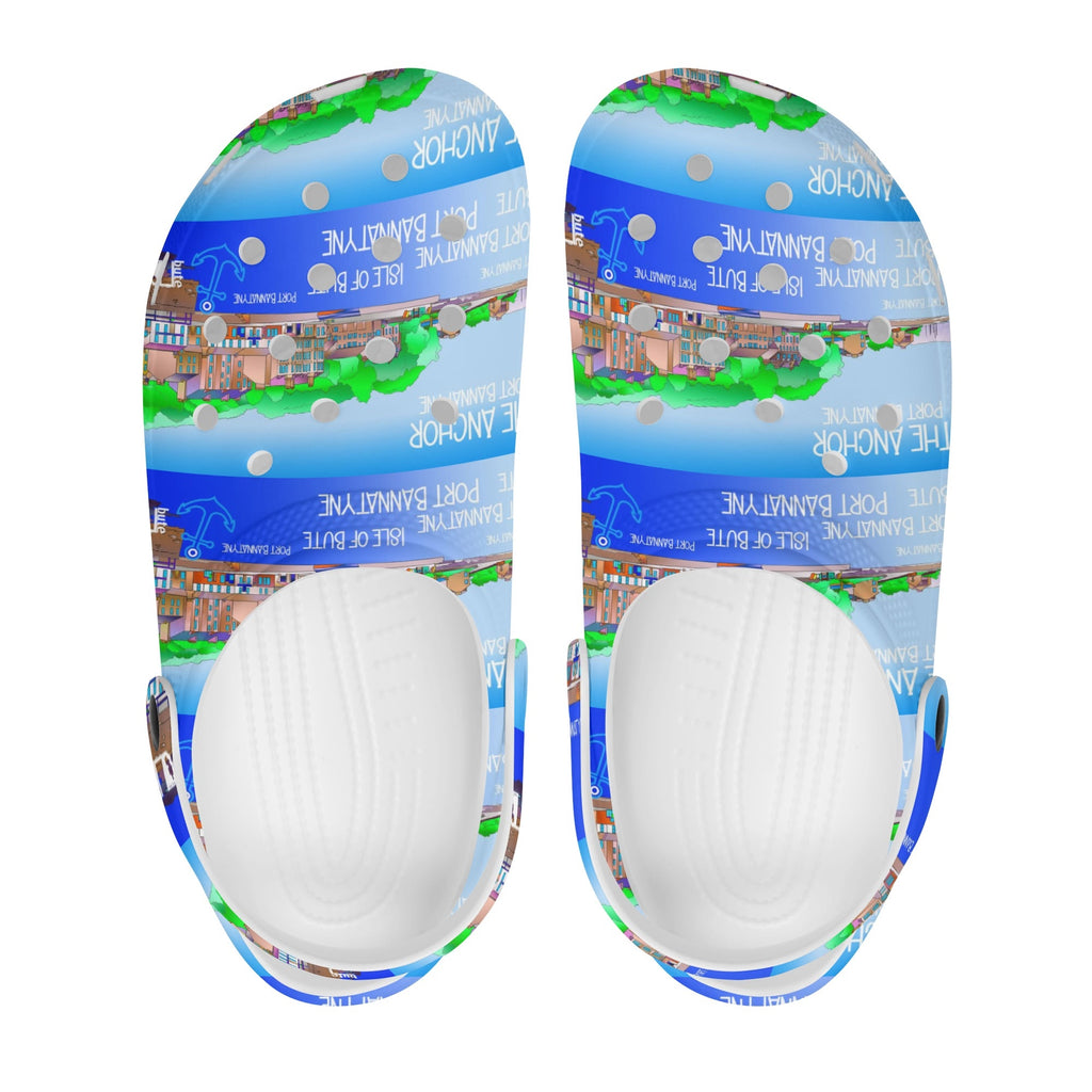 Port Bannatyne Isle of Bute Women's Soft Clogs - Free p&p Worldwide