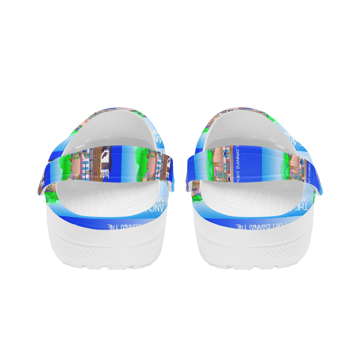 Port Bannatyne Isle of Bute Women's Soft Clogs - Free p&p Worldwide