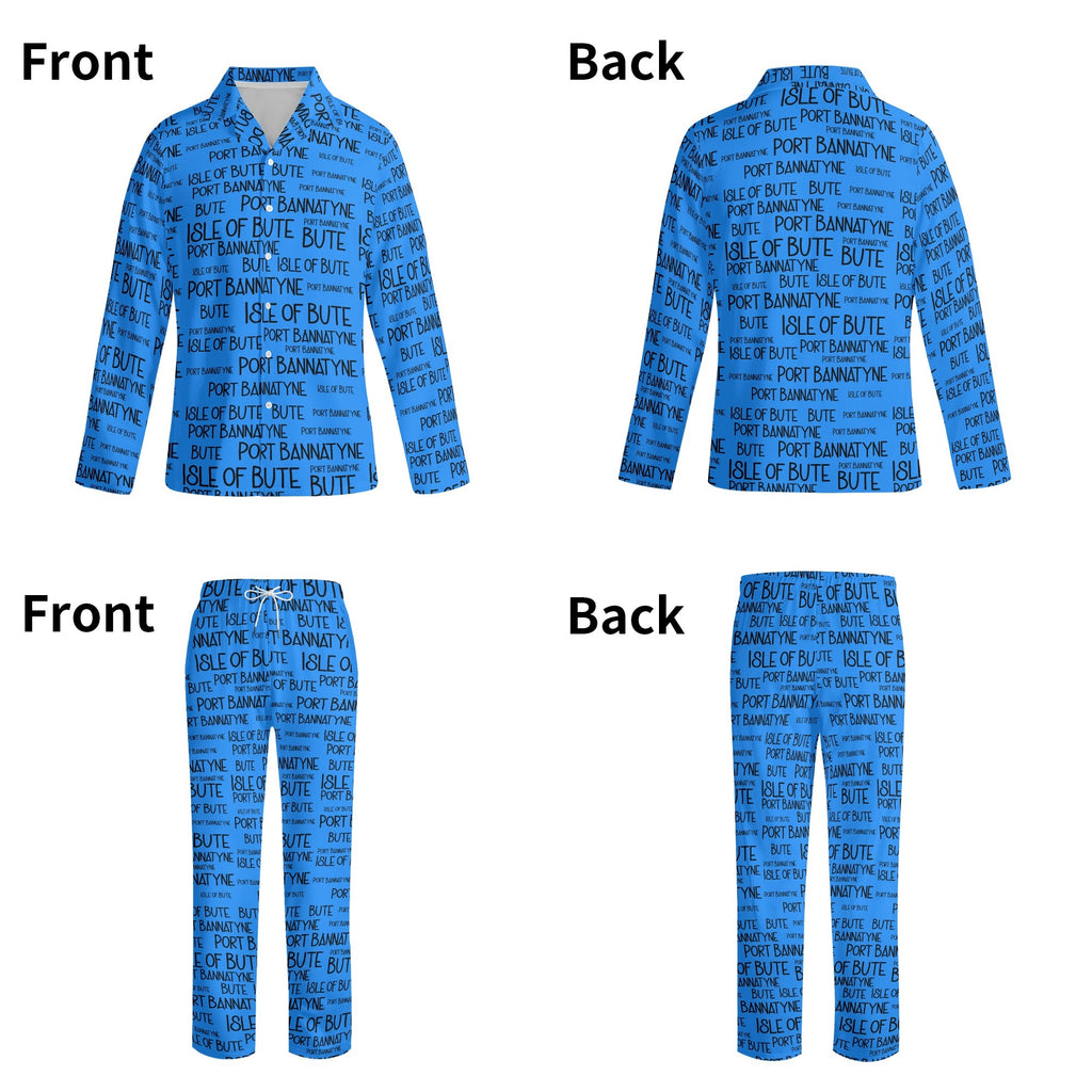 Adult - Port Bannatyne Isle of Bute Long-Sleeve Pyjama Set - Free p&p Worldwide