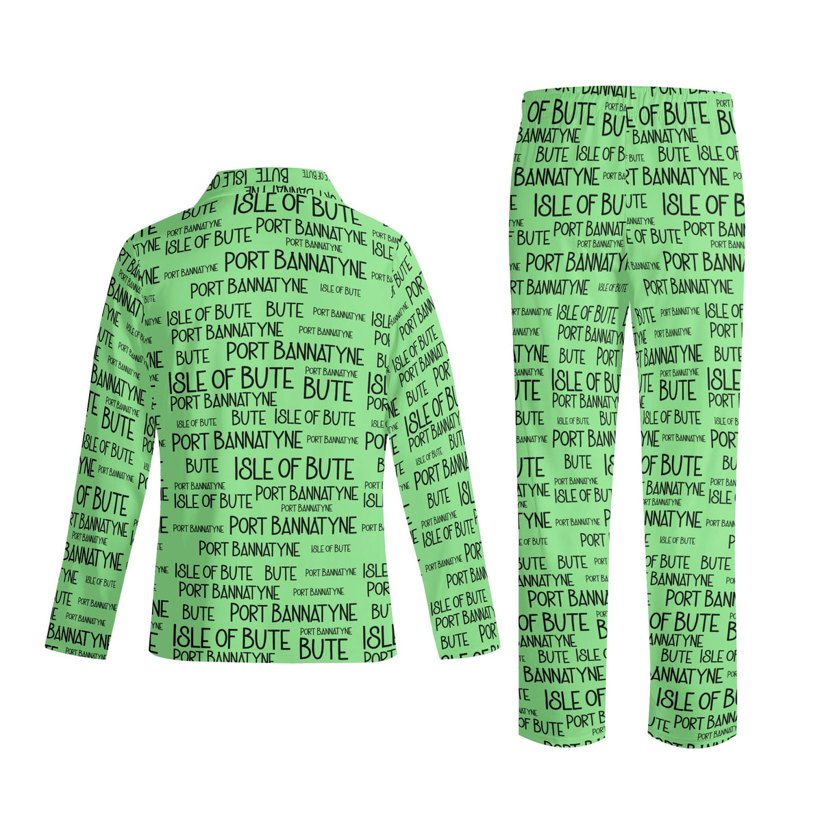 Adult - Port Bannatyne Isle of Bute Long-Sleeve Pyjama Set - Free p&p Worldwide