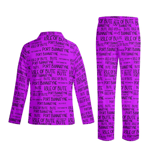 Adult - Port Bannatyne Isle of Bute Long-Sleeve Pyjama Set - Free p&p Worldwide