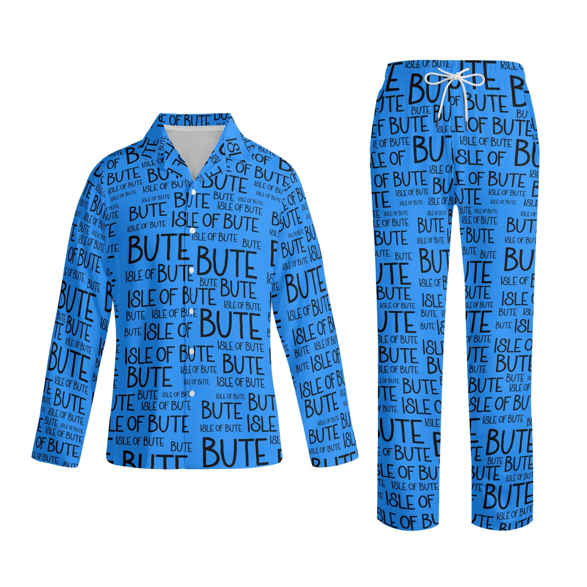 Adult Isle of Bute Long-Sleeve Pyjama Set - Free p&p Worldwide
