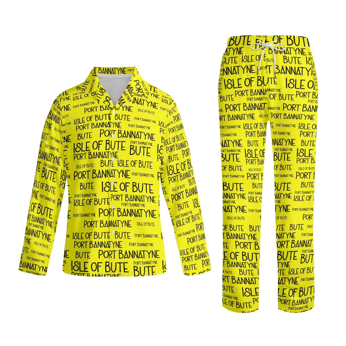 Adult - Port Bannatyne Isle of Bute Long-Sleeve Pyjama Set - Free p&p Worldwide