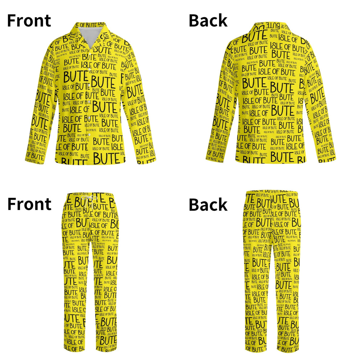 Adult Isle of Bute Long-Sleeve Pyjama Set - Free p&p Worldwide