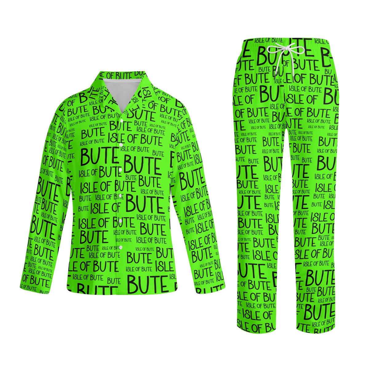 Adult Isle of Bute Long-Sleeve Pyjama Set - Free p&p Worldwide