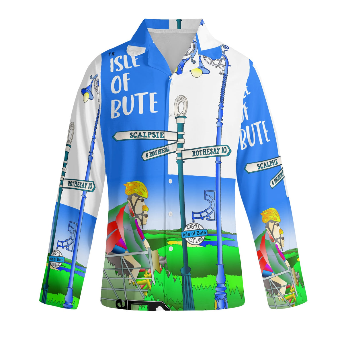 Adult Isle of Bute Long-Sleeve Pyjama Set - Free p&p Worldwide