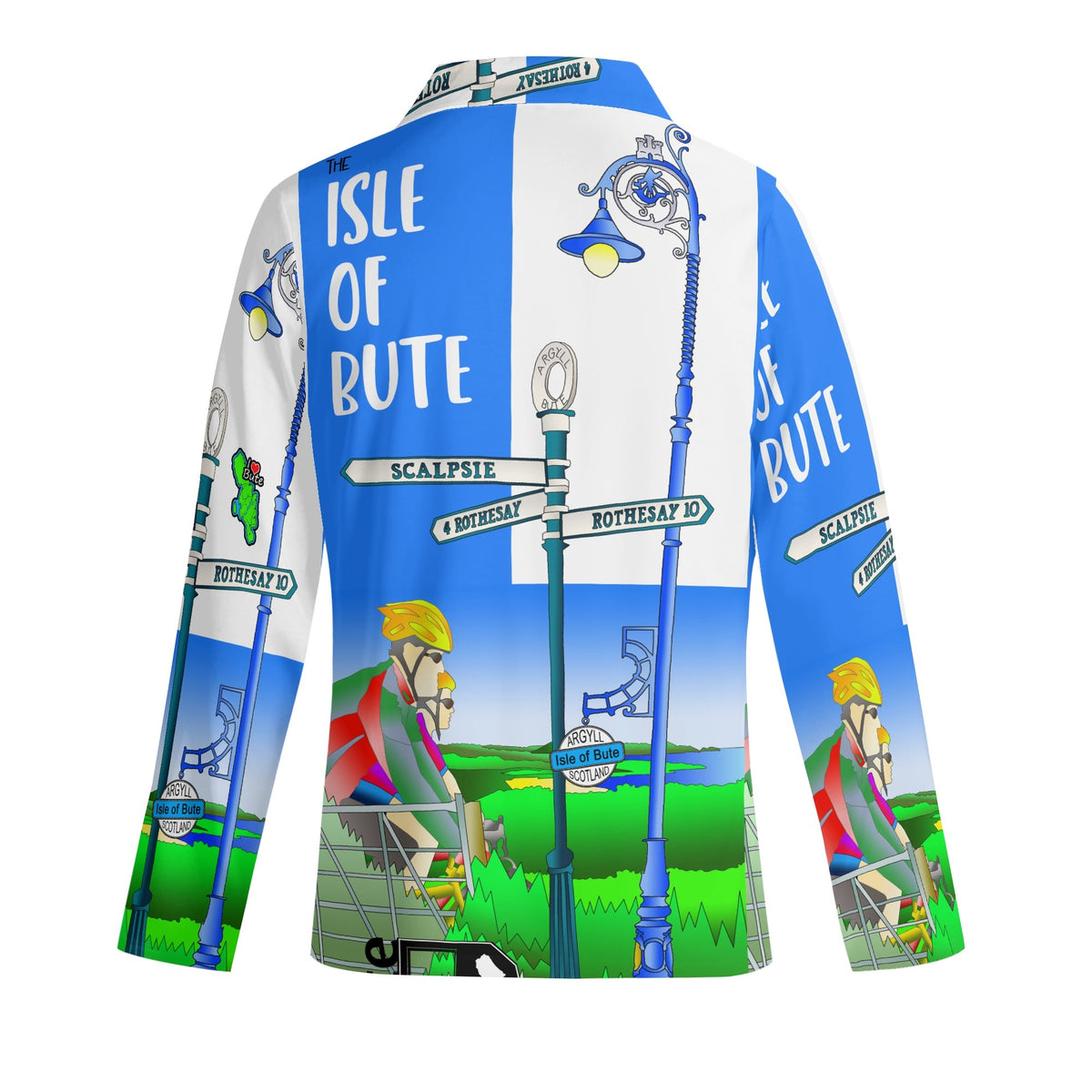 Adult Isle of Bute Long-Sleeve Pyjama Set - Free p&p Worldwide