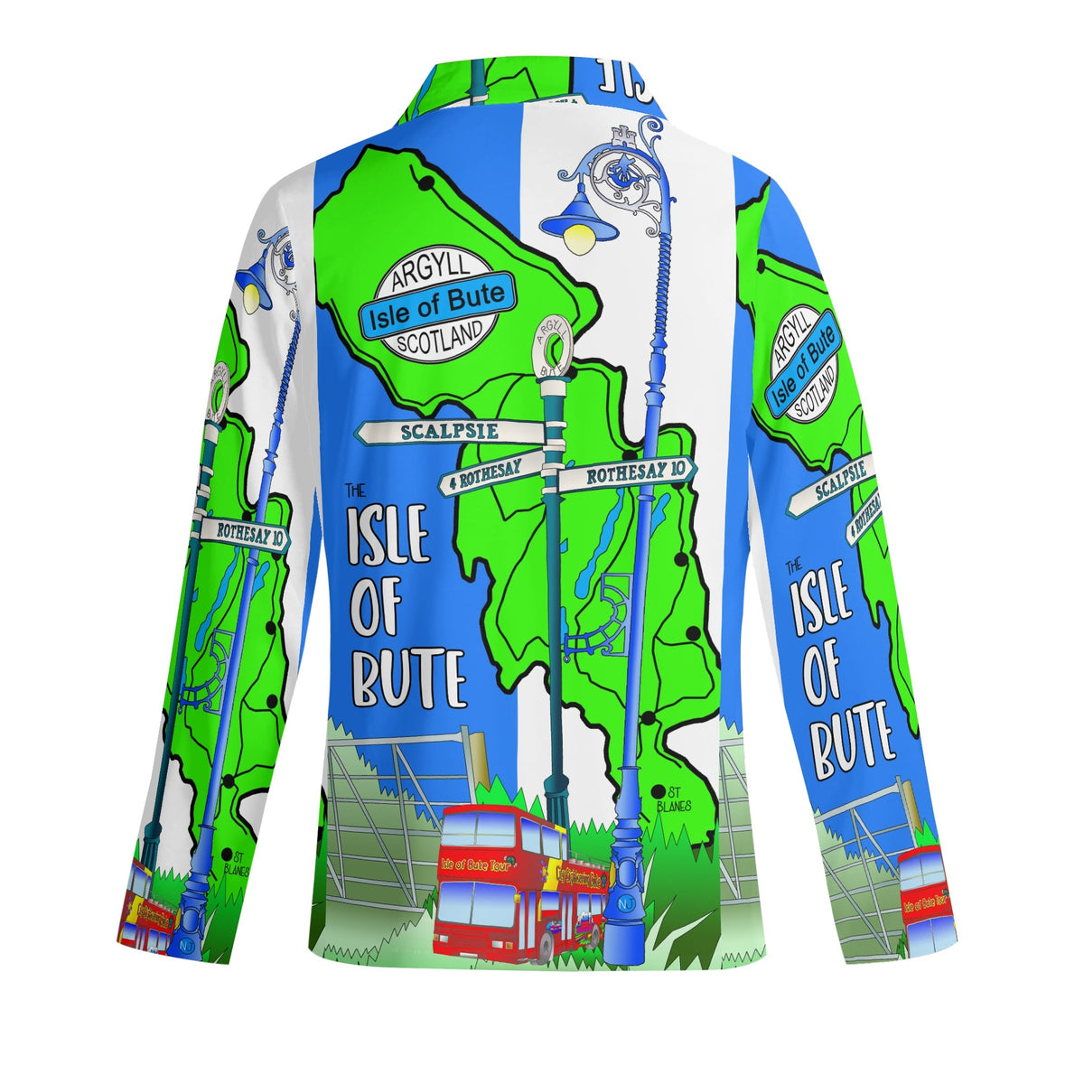 Adult Isle of Bute Long-Sleeve Pyjama Set - Free p&p Worldwide