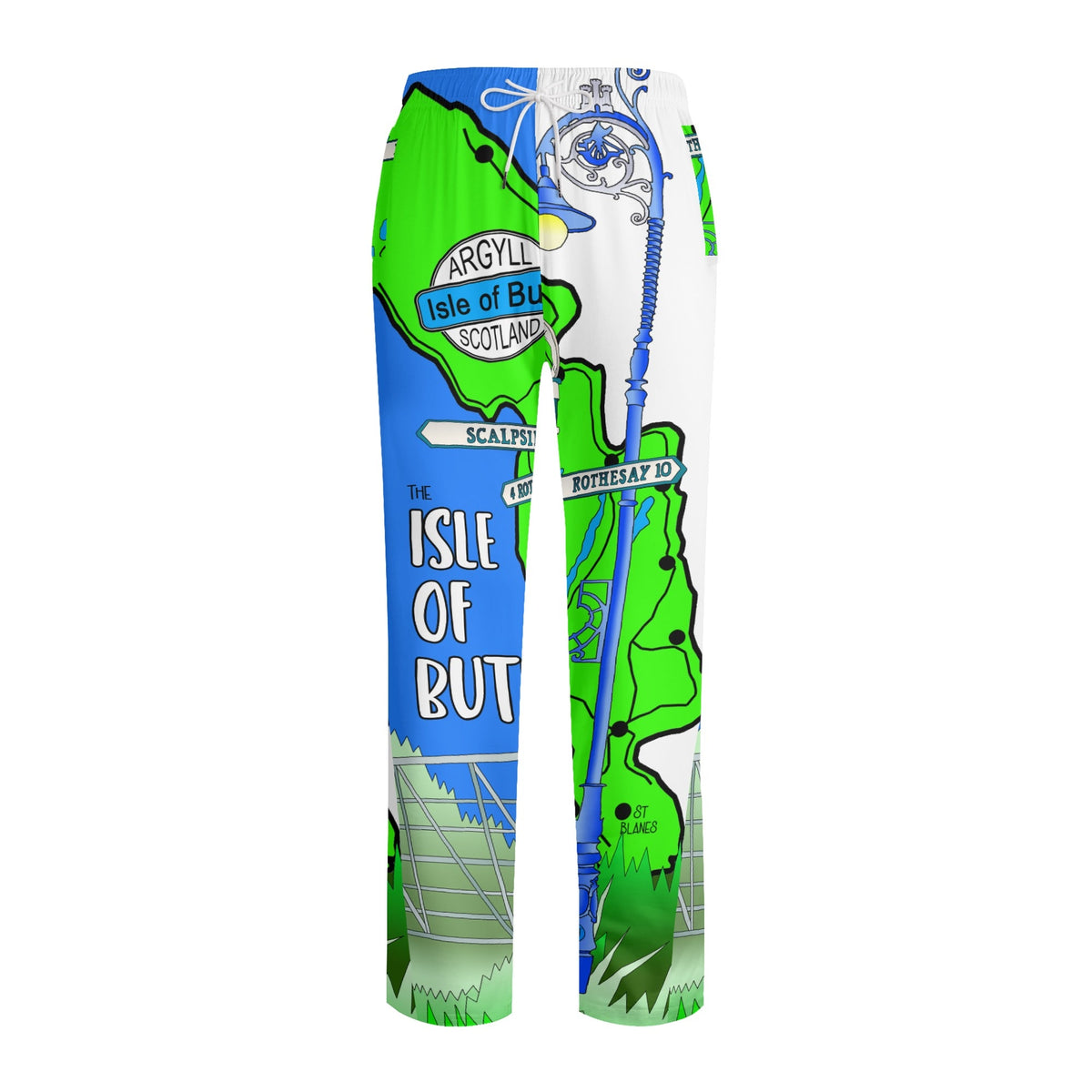 Adult Isle of Bute Long-Sleeve Pyjama Set - Free p&p Worldwide