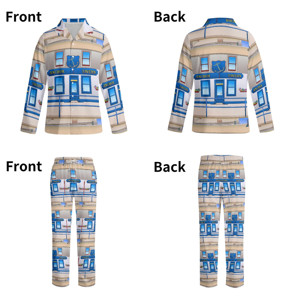 Adult The Anchor Tavern Isle of Bute Long-Sleeve Pyjama Set - Free p&p Worldwide