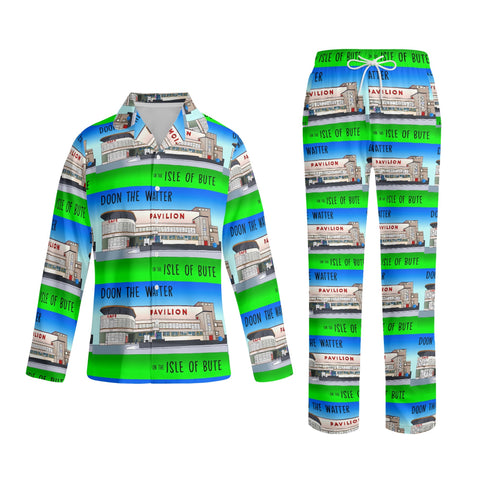 Adult Rothesay Pavilion Isle of Bute Long-Sleeve Pyjama Set - Free p&p Worldwide