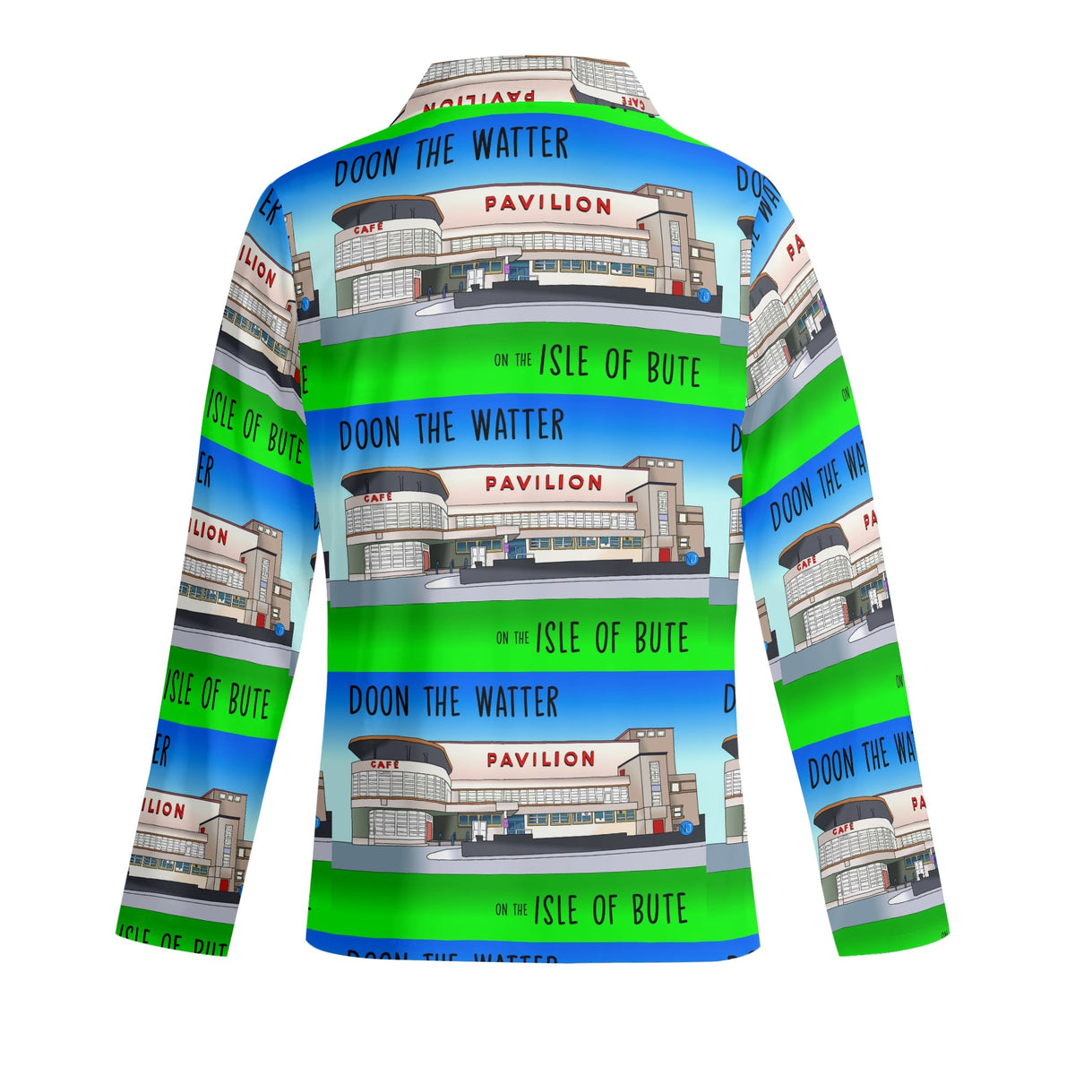 Adult Rothesay Pavilion Isle of Bute Long-Sleeve Pyjama Set - Free p&p Worldwide