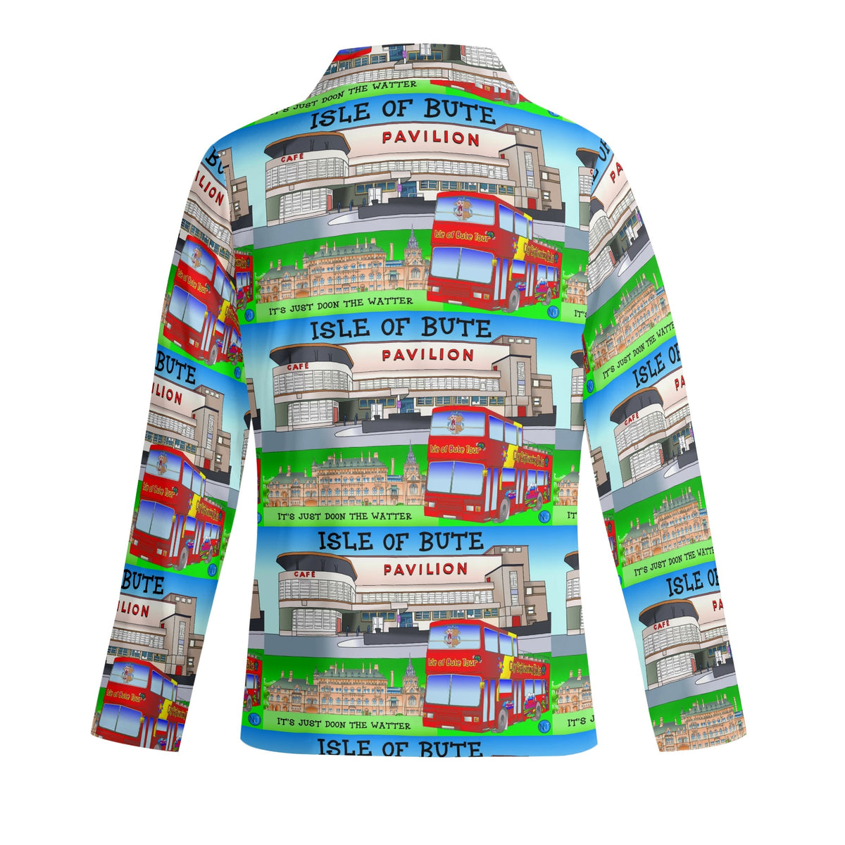 Adult Mount Stuart & Rothesay Pavilion Isle of Bute Long-Sleeve Pyjama Set - Free p&p Worldwide