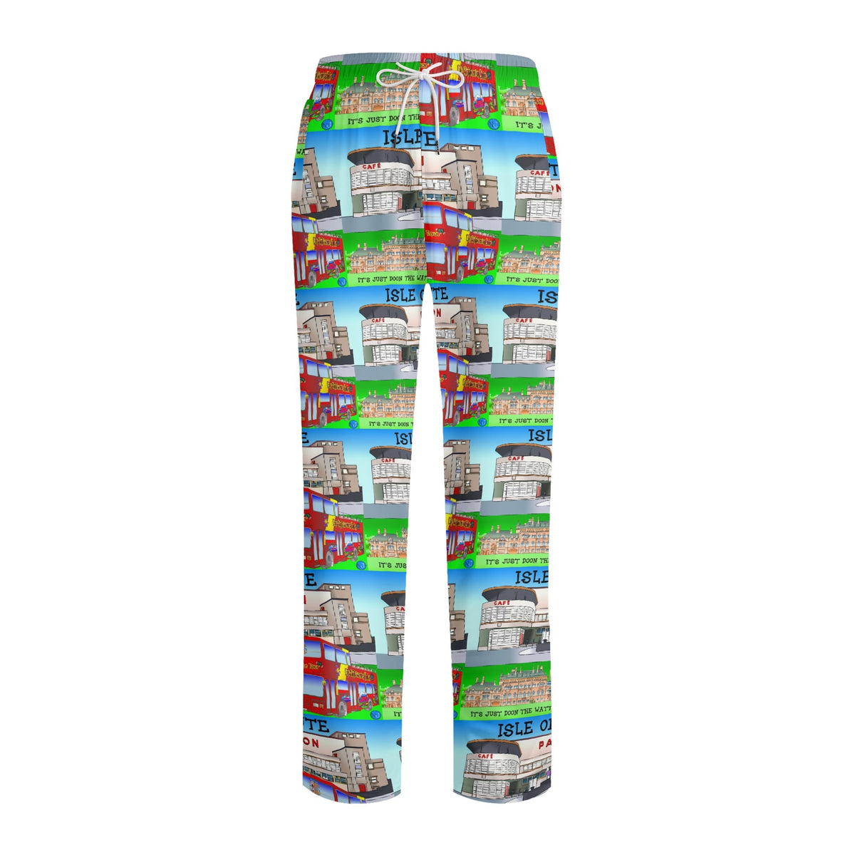Adult Mount Stuart & Rothesay Pavilion Isle of Bute Long-Sleeve Pyjama Set - Free p&p Worldwide
