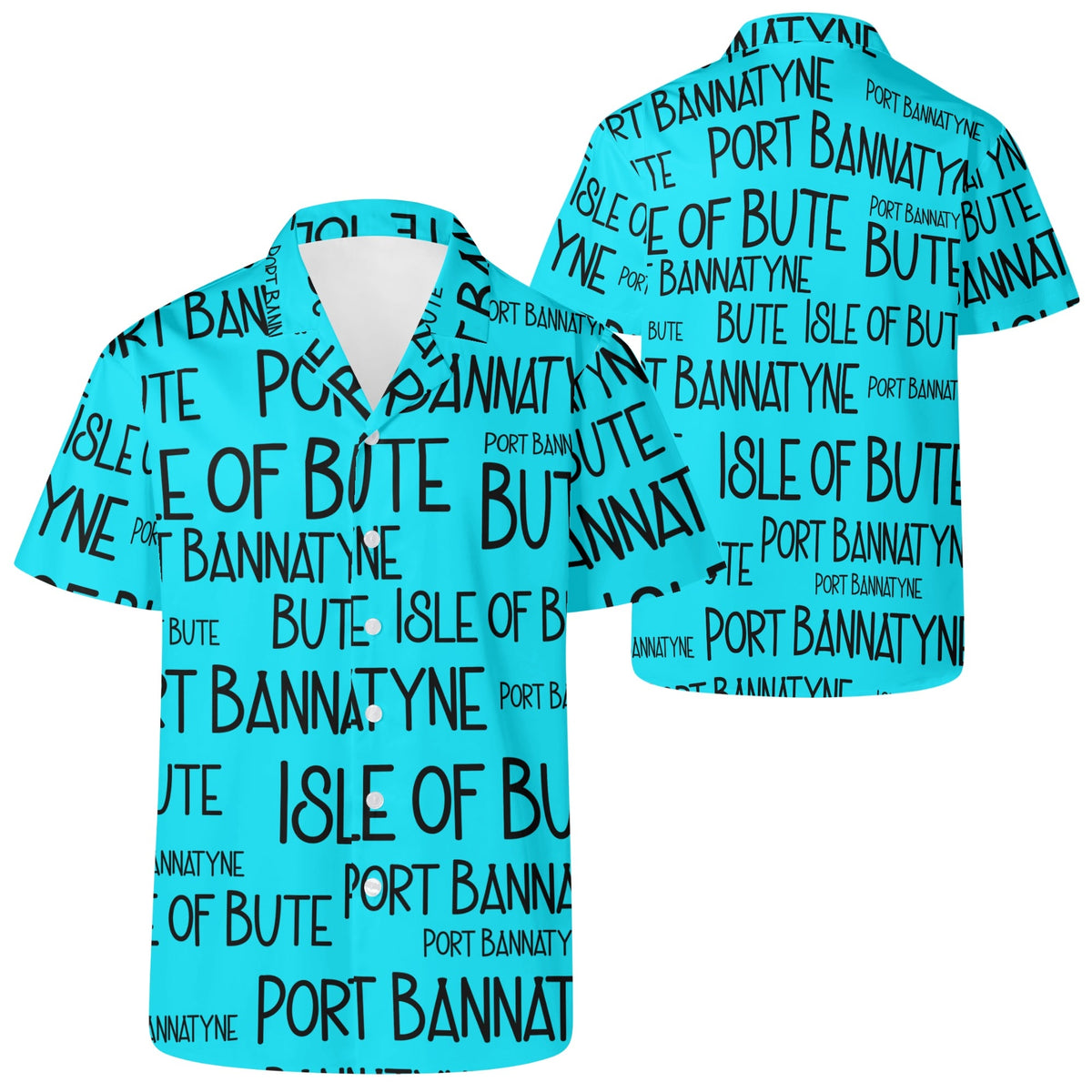 Isle of Bute Men's Casual Hawaiian Shirt - Free p&p Worldwide