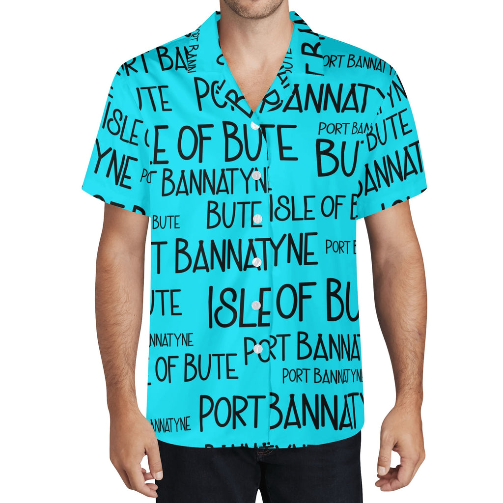 Isle of Bute Men's Casual Hawaiian Shirt - Free p&p Worldwide