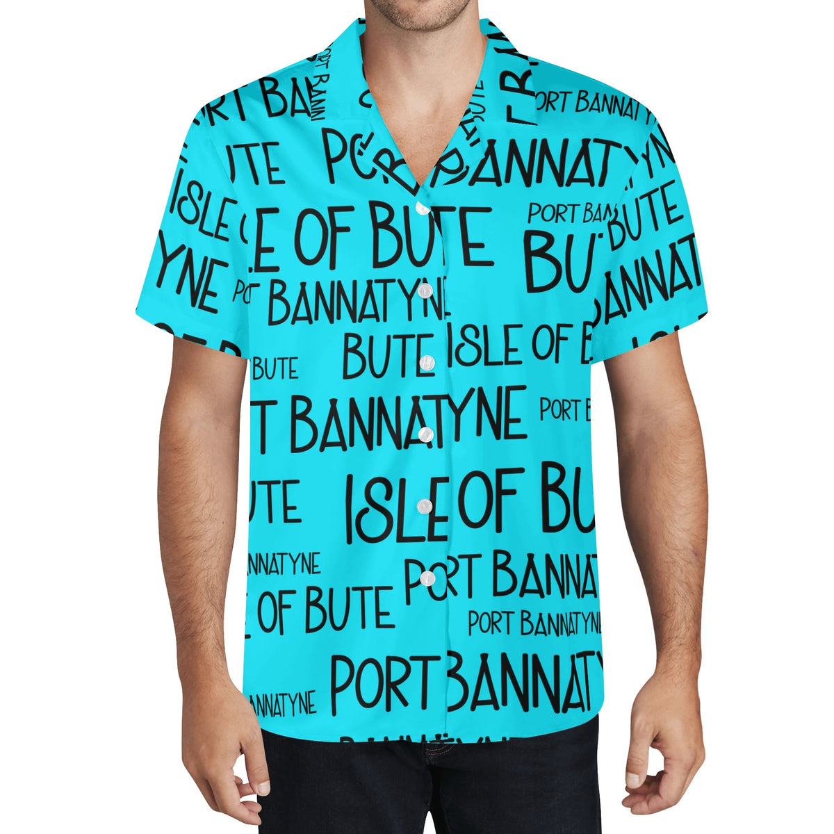 Isle of Bute Men's Casual Hawaiian Shirt - Free p&p Worldwide