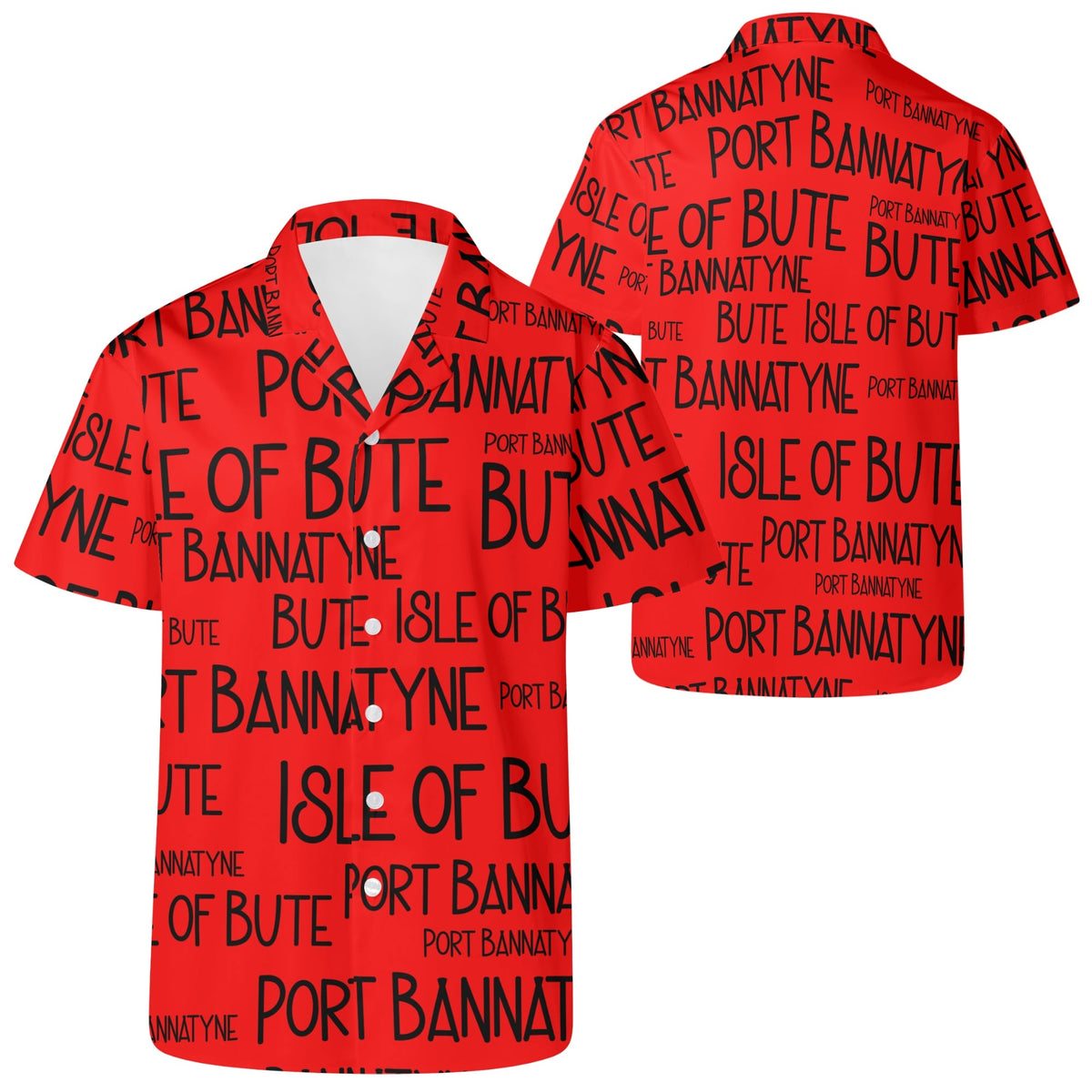 Isle of Bute Men's Casual Hawaiian Shirt - Free p&p Worldwide