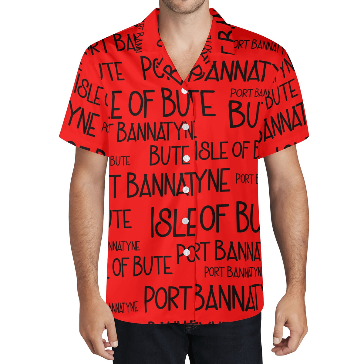 Isle of Bute Men's Casual Hawaiian Shirt - Free p&p Worldwide