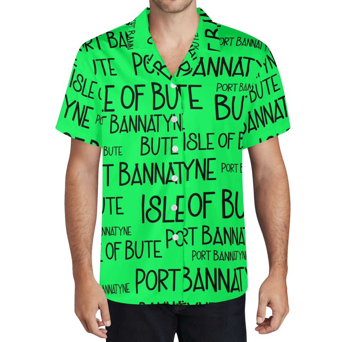 Isle of Bute Men's Casual Hawaiian Shirt - Free p&p Worldwide