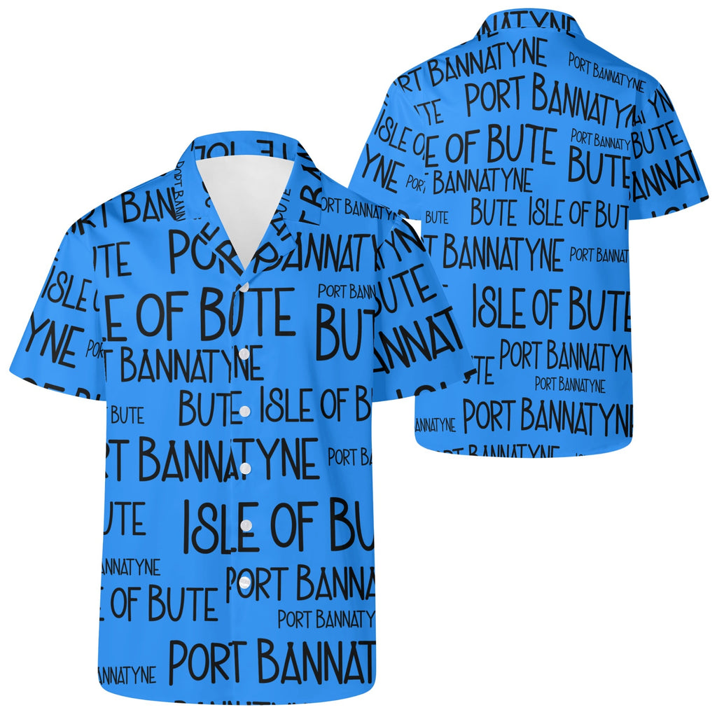 Isle of Bute Men's Casual Hawaiian Shirt - Free p&p Worldwide