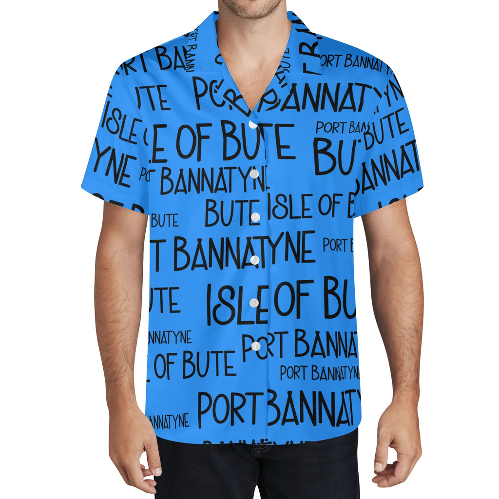 Isle of Bute Men's Casual Hawaiian Shirt - Free p&p Worldwide