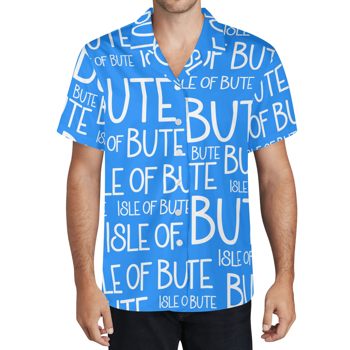 Isle of Bute Men's Casual Hawaiian Shirt - Free p&p Worldwide