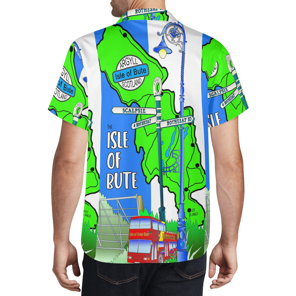 Isle of Bute Men's Casual Hawaiian Shirt - Free p&p Worldwide