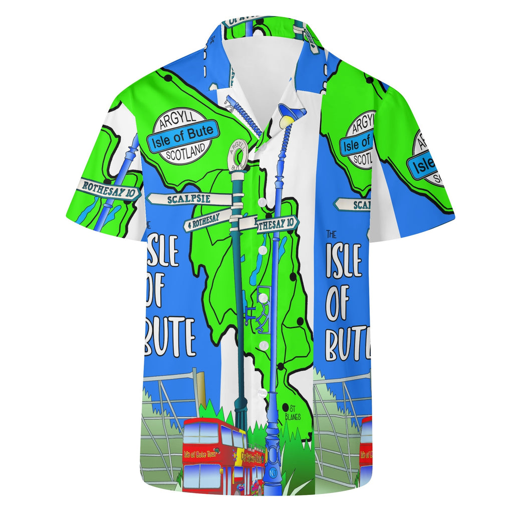 Isle of Bute Men's Casual Hawaiian Shirt - Free p&p Worldwide
