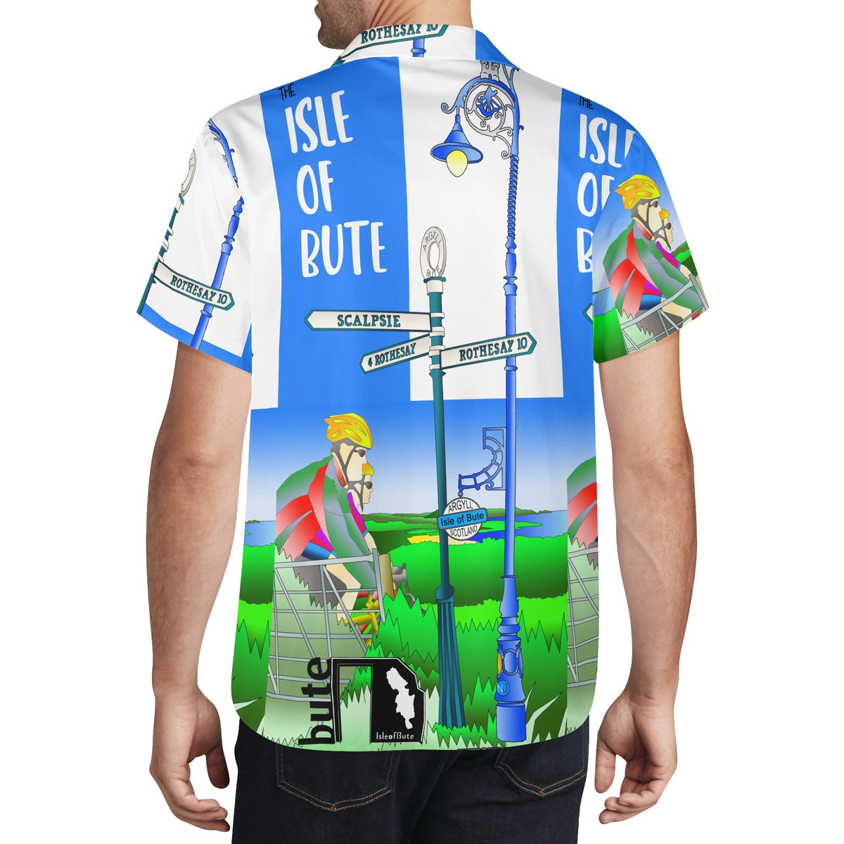 Isle of Bute Men's Casual Hawaiian Shirt - Free p&p Worldwide
