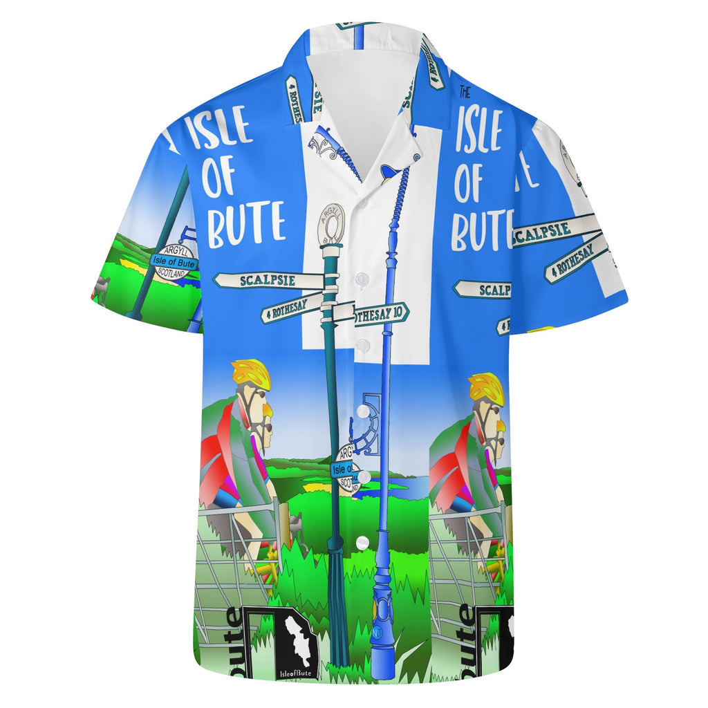 Isle of Bute Men's Casual Hawaiian Shirt - Free p&p Worldwide
