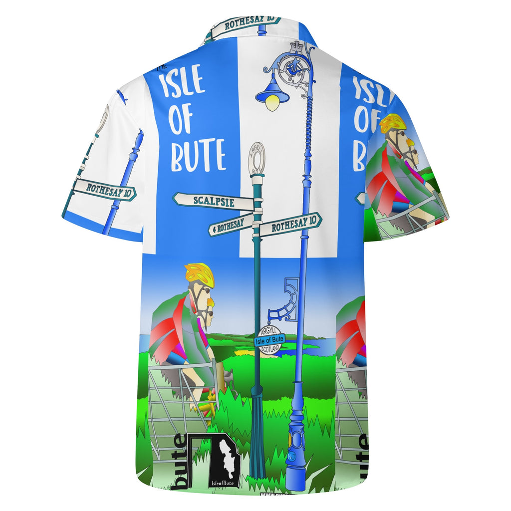 Isle of Bute Men's Casual Hawaiian Shirt - Free p&p Worldwide